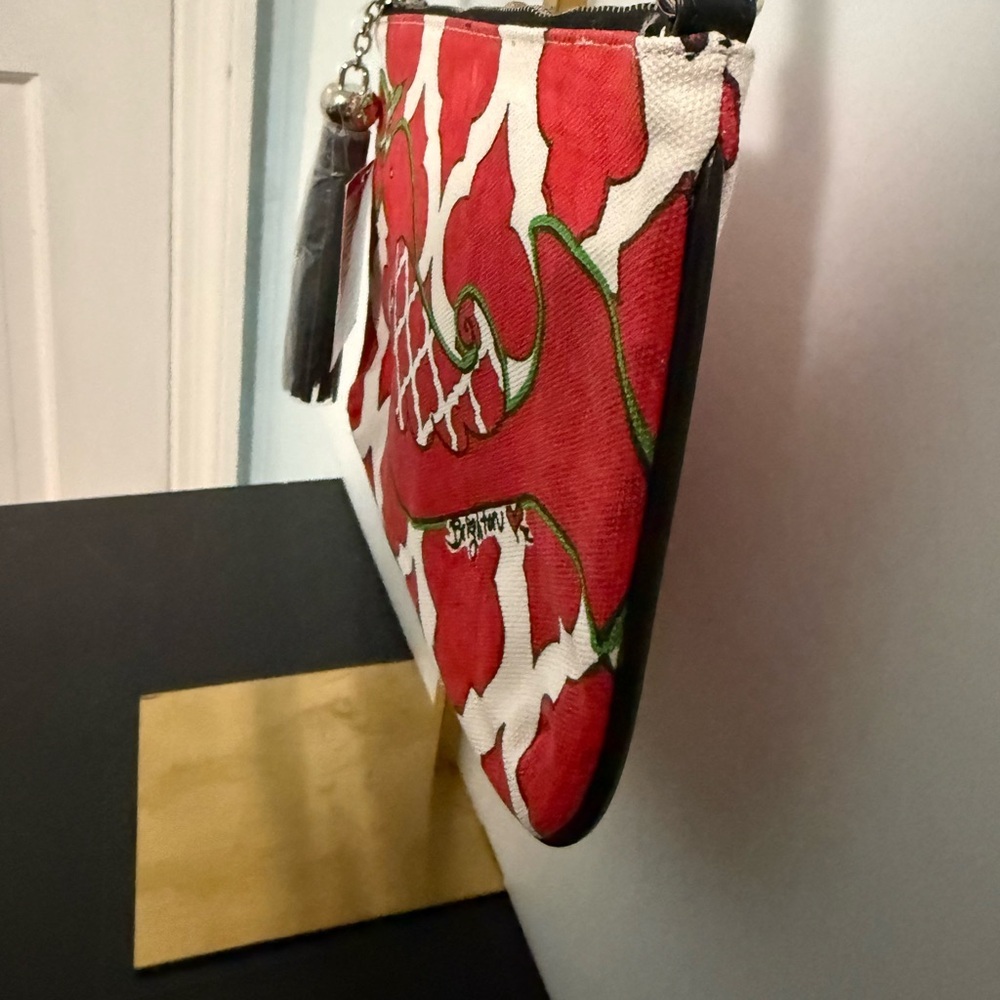 Brighton Red & White Love Dove Wristlet Clutch - Picture 11 of 12